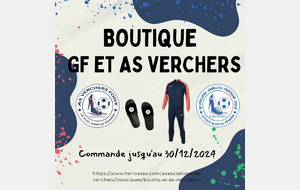 Boutique du GF et de l'AS Verchers 2024